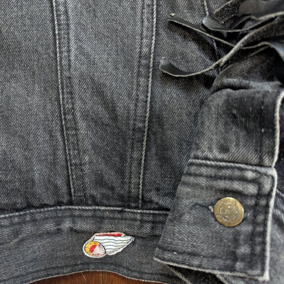 JEFF HAMILTON VINTAGE 1980s FRINGE DENIM JACKET - Picture 3 of 7